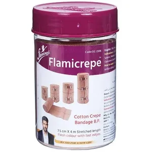 Flamicrepe Cotton Crepe Bandage B.P 7.5cm * 4m Flamingo (OC-2307)