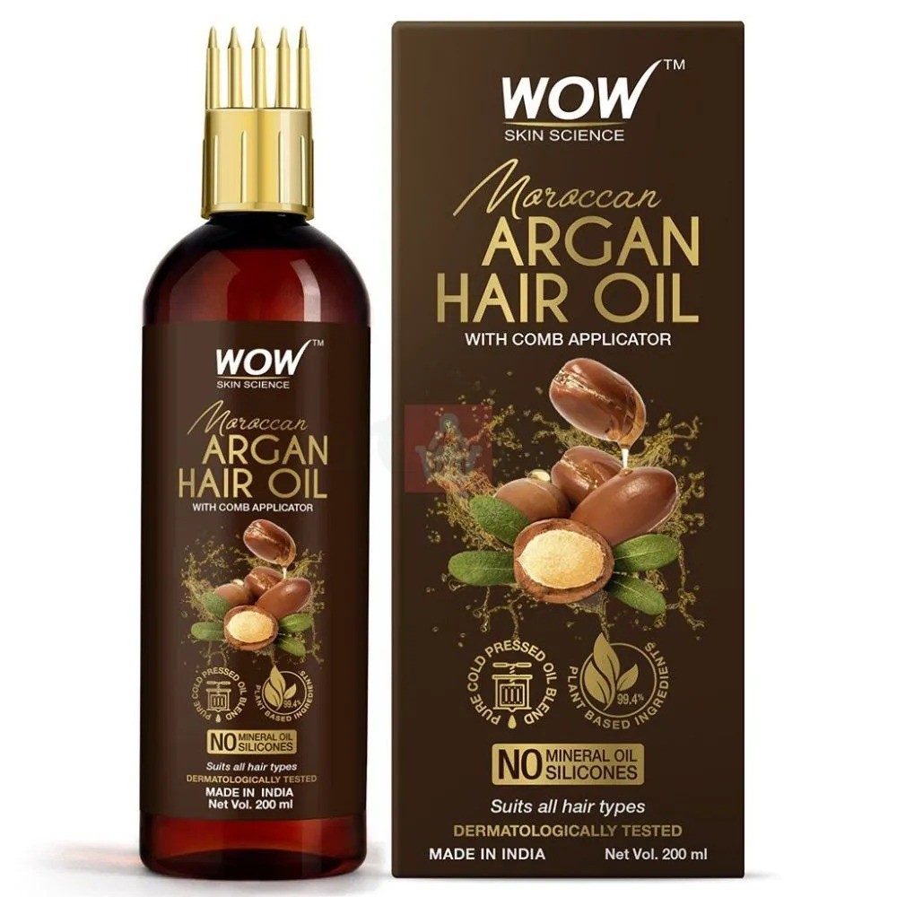Wow Skin Science Argan Hair Oil With Comb